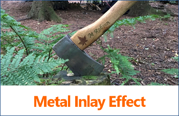 metal inlay effect